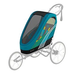 Cybex stoelpakket voor multisport-aanhanger van ZENO, vanaf ca. 6 maanden - ca. 4 jaar, max. 111 cm en 22 kg, stoeleenheid voor multisport-kinderwagen, Maliblue