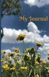 Journal: Personal 100 page, lined notebook with flower cover