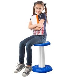 VEVOR Kids Wobble Chair, Active Chair with Sponge Cushion, Wobble Stool Improves Focus, Posture and Calm Children, Ideal for Schools and Home, Age 7-14, Blue