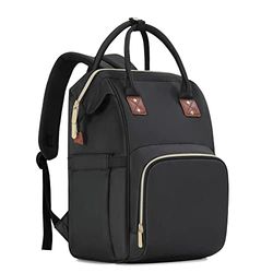 Diaper Bag Backpack,Multifunction Maternity Nappy Bag for Travel Waterproof Travel Back Pack Baby Bags for Boys Women Large Capacity Diaper Bags for Baby Gril,Dark Black