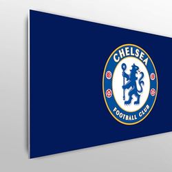 Licensed Décor Chelsea FC Single Hoofdbord - 100cm (b) x 75cm (h) - Volledige kuif op secundair donkerblauw