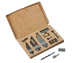 Bosch Professional - Set de brocas/puntas de atornillar de 34 unidades (madera, metal, piedra, accesorios para taladro atornillador)