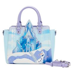 Loungefly WDTB2497 BOLSO ELSA Castle Frozen Disney, Aluminium, Azure