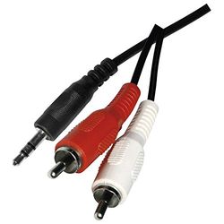 EMOS SB5303 jackkabel 3,5 mm stereo stekker-2x cinch stekker 3M