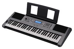 Yamaha PSR-I300 - Teclado digital (61 teclas táctiles, 644 sonidos de instrumento y 30 estilos indios de acompañamiento), color gris