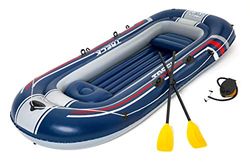 Bestway Hydro-Force uppblåsbar gummibåt set "Treck x 3" för 3 personer 1 barn 307 x 126 x 39 cm