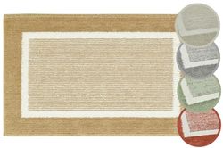 andiamo Tappetino da bagno antiscivolo Maui – Tappetino da bagno morbido e soffice – Tappetino da doccia per bagno, antiscivolo, lavabile, set 40 x 60 cm + 50 x 80 cm, tortora