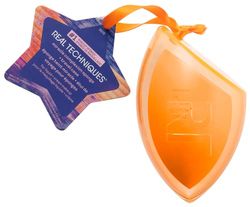 Real Techniques Edizione limitata Miracle Complexion Sponge & Sponge Case Ornament, per una finitura naturale senza striature, dimensioni da viaggio, riempitivo per calze