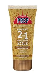 Prep Esfoliante 2in1 Pre e Dopo Sole, Crema Pre e Doposole con Olio di Cocco e Granuli di Albicocca, Abbronzatura Luminosa e Duratura, Pelle Morbida e Setosa, Formato 250ml