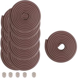 HIMRY 50 Mètre Rouleau en Mousse Anti Choc Protecteurs Bords de Table, L-Forme Rouleau Mousse Bord Protecteur, Anti-Crash Protection sur Bords De Table, 10x5m, Brun KXD7000 Brown