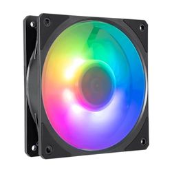 Ventola per Radiatore Cooler Master Mobius 120P ARGB - Design Ring Blade (PWM), Cuscinetto Dinamico ad Anello (max. 75,2CFM, 3,63 mmH2O, 30dBA), Telaio Air-Focus Smussato, RGB Gen 2 Indirizzabile