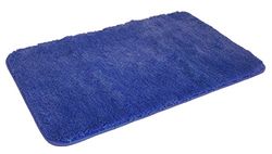 Kinzler J-10048/71 Tapis de Bain en Microfibre Bleu Roi 60 x 100 cm
