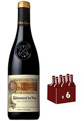 TERROIR DARONTON Rhone Vin Rouge Sec AOP Chateauneuf-Du-Pape 75cl - Lot de 6