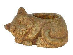Classic Home and Garden 260010P-433 Kattenplantenbak, klein, roest