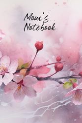 Mom’s Notebook: Personalized Diary Journal for Mom, Cute Apple Blossom Diary, 6"x 9" 160 Lined Pages