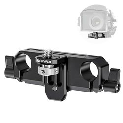 NEEWER Supporto per Matte Box, 2 Morsetti per Aste LWS da 15mm con Vite da 1/4" e Regolazione Verticale di 0,9"/22mm, Compatibile con SmallRig NEEWER Mini Matte Box, PG013