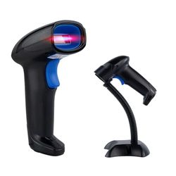 Scanner de Code QR 1D/2D, sans Fil avec Berceau et Auto, Programmation des Préfixes et Suffixes, Scan Automatique, Mode Stockage, Virtual COM, HDWR HD1100A