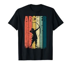 Arciere Retro Vintage Caccia Arco Arco Cacciatore Arciere Fr Maglietta