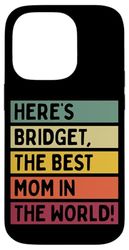 Ecco Bridget La migliore mamma del mondo Festa della mamma retrò Custodia per iPhone 14 Pro