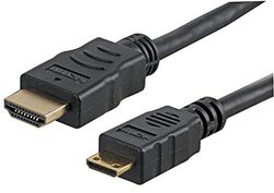 Pro Signal PSG91325 High Speed 4K UHD HDMI Lead with Ethernet, Male to Mini C Male, Gold Contacts, 2 m, Black