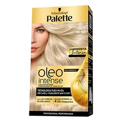 Schwarzkopf Palette Oleo, colorazione permanente copertura professionale capelli bianchi, 1-5 Biondo Chiaro Cenere, confezione singola