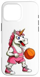 Unicorni pallacanestro Custodia per iPhone 16 Pro Max