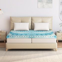 EGO HOME Cubrecolchón de Espuma viscoelástica con 7 Zonas, Certificado Öko-Tex, colchón con somier, Espuma de Memoria, 6 cm de Altura, sin Funda, 160 x 200 cm