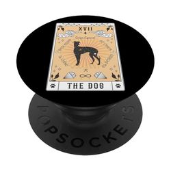 Carta del Tarot El Perro Galgo Espanol Espacio Celestial PopSockets PopGrip Adhesivo