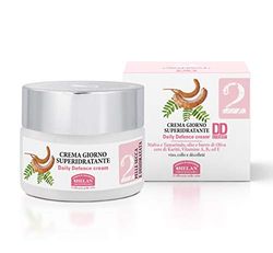 Helan, Linea Viso 2 - Creme Hydratante Visage Super Nourrissante pour Peaux Sèches avec Filtre Solaire, Creme Visage Femme pour Soin Visage et Cou avec Mauve, Vitamine E et B5, 50 ml - Made in Italy