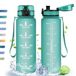 HoneyHolly Vattenflaska, 500 ml, sportflaska, motiverande flaska, BPA-fri vattenflaska, vattenflaska för sport, fitness, yoga, skola, kontor