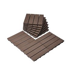 VEVOR sammankopplade däckplattor plast trä, 27-pack, 12 x 12 tum, 27 kvm. ft Vattentät utomhusgolv för alla vädersanvändning, golvdäck för uteplats täckningsplattor för veranda pool balkong trädgård,