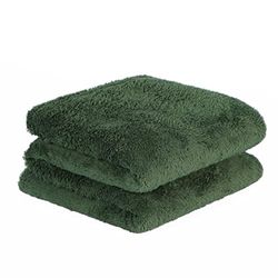 Brentfords Teddy Fleece Deken Groot Overgooien Bed Pluche Super Zachte Warme Sofa Sprei, Bosgroen - 150 x 200cm