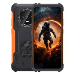 Cubot Kingkong ES - Smartphone de 6.56" HD+, 16GB (6GB+10GB) RAM y 128GB ROM, Cámara Triple 48 MP, Batería 5100mAh, Android 14, Procesador OctaCore, Color Negro+Naranja