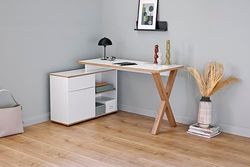 Jahnke X-Club C 40 E Montana Bureau d'angle Chêne/Blanc
