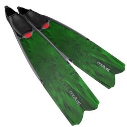 SEAC Motus, Pinne Lunghe per Immersioni, apnea e Pesca Subacquea ricreativa e da Gara, Verde, 45/46