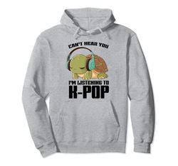 No puedo oírte, estoy escuchando mercancía de K-pop, Turtle, K-pop Sudadera con Capucha