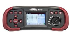 Testboy TV 456 installatietester DIN VDE 0100-600 (alles-in-één tester, specifieke helpschermen, TFT-kleurendisplay met achtergrondverlichting, gewicht: 1.530 g), rood/zwart