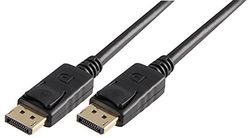 Pro Signal PSG03844 DisplayPort Male to Male Lead, 1.5m, Black, Lockable