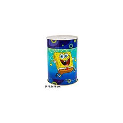 Bob esponja - Spaarpot van metaal, 13,5 x 19 cm.