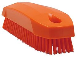 Vikan - Higiene - Cepillo para uñas - Fibras duras - 130 mm - Naranja