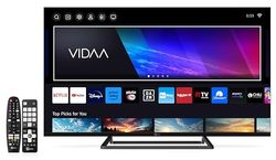 TELE System Smart TV 40 pollici Full HD Certificato CAM tivùsat HD TS40FLFHDSMV13, Doppio telecomando, HbbTV, HDR10 HLG, Televisore LED frameless powered by VIDAA