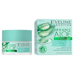 Eveline Cosmetics Organic Aloe Collage fuktgivande och matt ansiktsgel, 50 ml