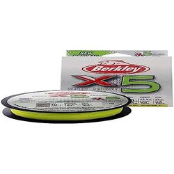 Berkley X5 Sedales de Pesca, Unisex Adulto, Verde Fluorescente, 7.6kg| 328yd | 300m