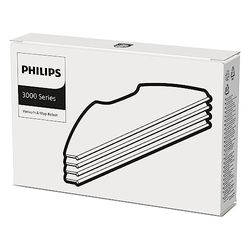 Philips Domestic Appliances Paños para Robots aspiradores y friegasuelos Homerun 3000. 4 paños de Microfibra para la mopa. para: XU3100/01, XU3110/02, XU3000/01, XU3000/02. (XV1430/00)