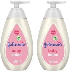Johnson's Baby Lotion - Gentle and Mild for Delicate Skin and Everyday Use – 24h Moisturisation, 500 ml (Pack of 2)