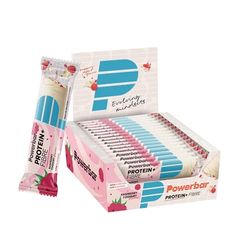 Power Barr Protein Plus Fibre Raspberry Yoghurt 16x35g - High Fibre Low Sugar Bar