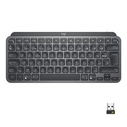 Logitech MX Keys Mini for Business tastiera wireless illuminata, Layout ‎Francese AZERTY - Grigio