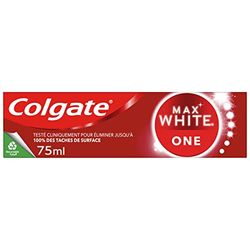 COLGATE Colgate Max White One White White - Testowana klinicznie w celu usunięcia do 100% plam powierzchniowych - tuba 75 ml