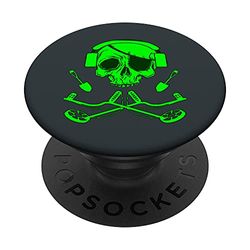 Detector de metales skull Detectoring Metaldetector PopSockets PopGrip: Agarre intercambiable para Teléfonos y Tabletas