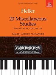 Stephen heller : 20 miscellaneous studies - piano - from opus 45, 46, 47, 81, 90, 125: Easier Piano Pieces 40